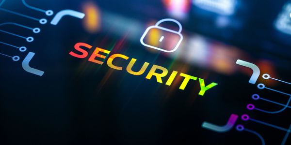 Cybersecurity protection concept showing secure systems, data protection, and network security durin