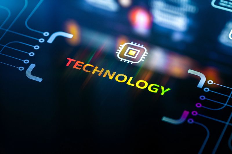 Modern Technology Background. Technology Concept on Digital Screen Showcasing modern innovations