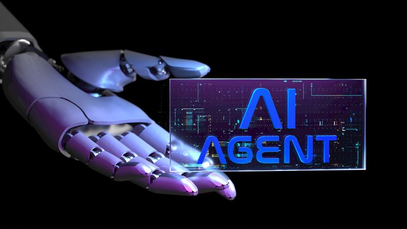 AI Agent Machine Learning Large Language Model Prompt Futuristic Technology