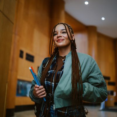 Student smiling 