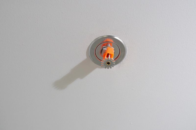 Install automatic fire sprinklers inside the room.