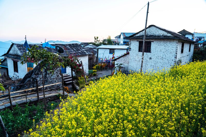 The beautiful view of traditional Sirubari village in Syangja Nepal.