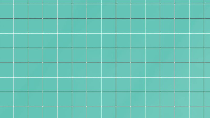 A seamless-looking grid of bright teal or turquoise square tiles with clean white grout lines.