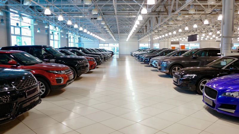 A selection of premium cars available for purchase at Atlas Storage in Czechia.