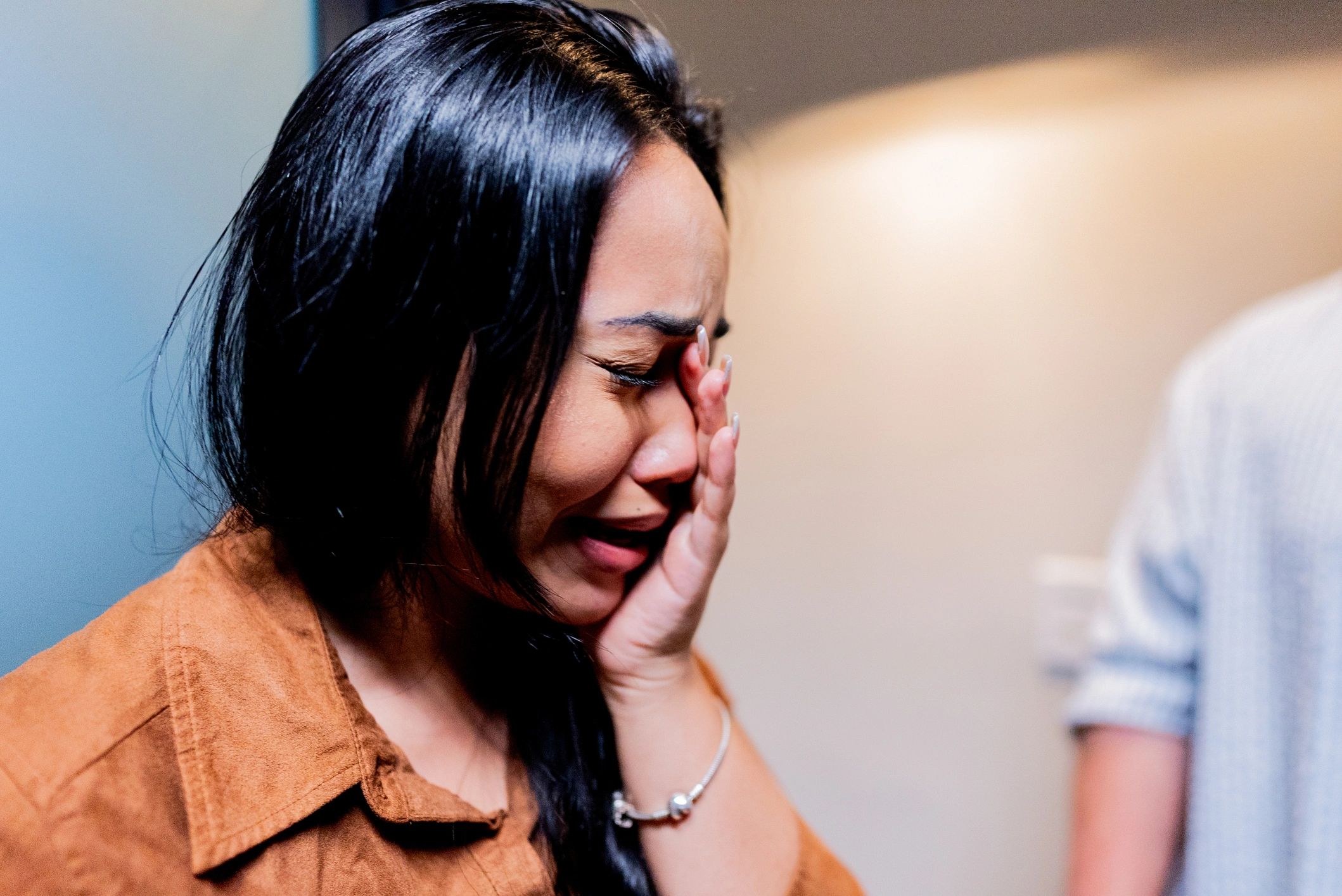 Woman crying