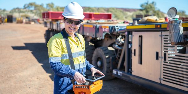Mining services freight logistics women miner