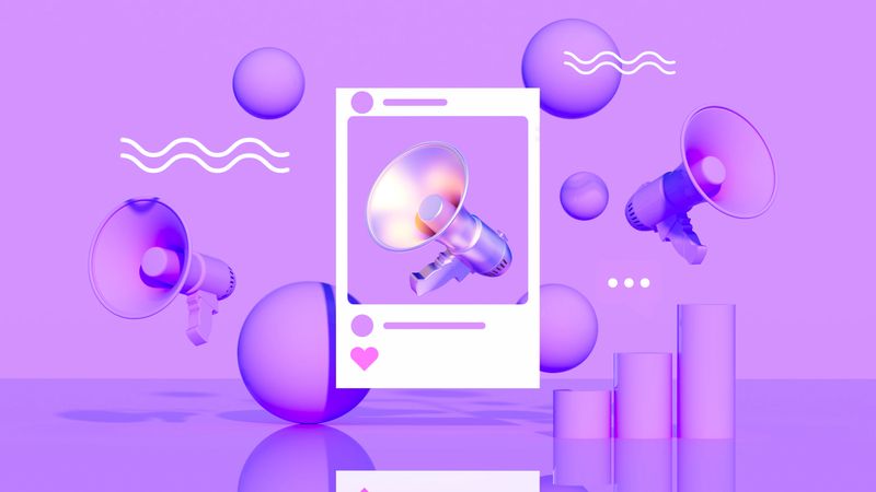 This dynamic 3D illustration brilliantly captures the power of an Announcement Message in the modern digital age, featuring a stylized Megaphone surrounded by floating elements. The Digitally Generated Image presents a vibrant Social Media Template alongside an ascending Bar Graph, symbolizing Growth and business Success. Set against a soothing Pastel Colored purple background, the sleek Graphic Print aesthetic highlights the vital role of Broadcasting and active Communication in today's highly competitive Internet landscape. Floating shapes and the central Picture Frame emphasize creative Networking and effective Customer Engagement. Perfect for Digital Marketing campaigns, PR agency presentations, E-commerce promotions, and Influencer branding strategies. Ideal for businesses and media professionals seeking to visually amplify their message, drive User Generated Content, and showcase Innovation in their targeted Social Media Marketing initiatives.