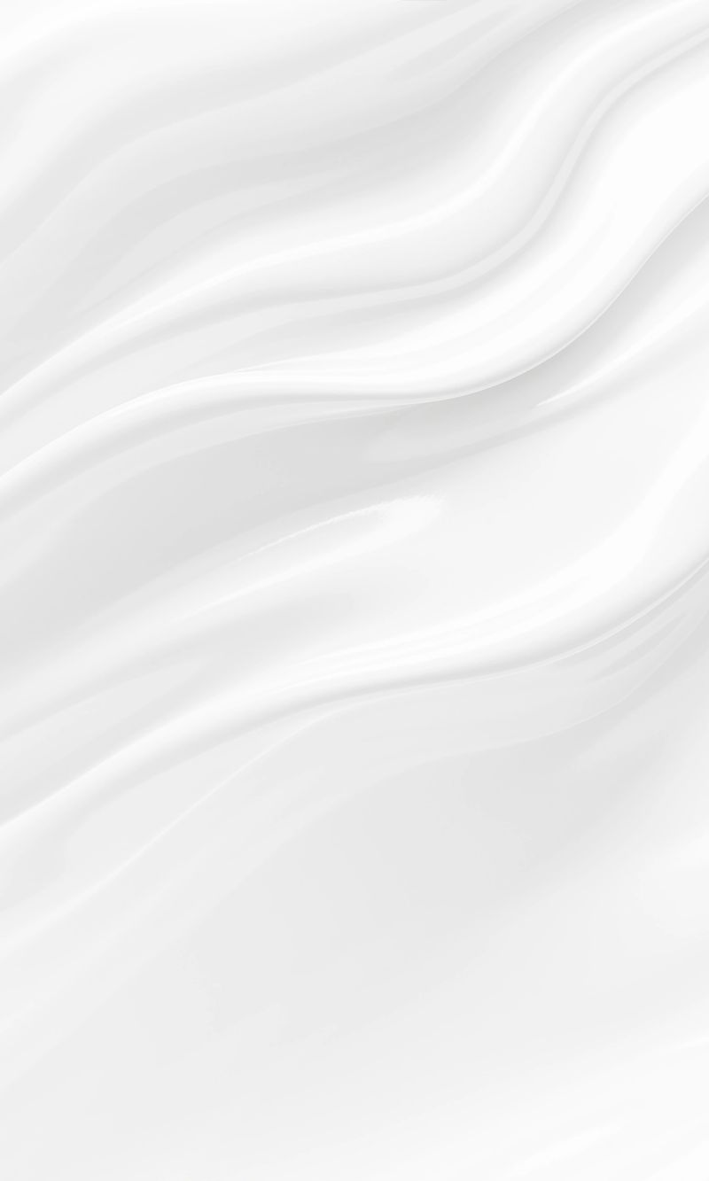 Luxury white cosmetic cream texture with smooth liquid swirls and soft lighting background with copy space 3D render