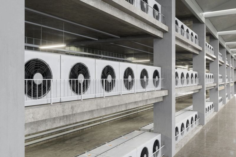 Industrial Data Center Cooling Systems with Large-Scale HVAC Units