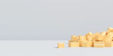 Stacked inventory boxes