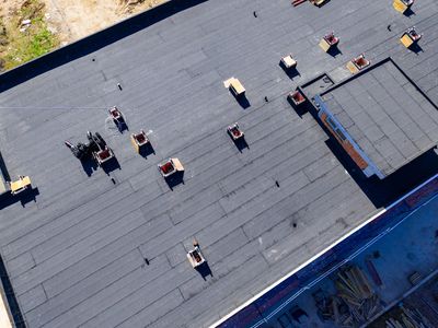 Apartment building roofing