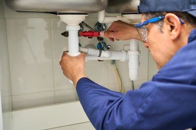 Leak detection in plumbing system