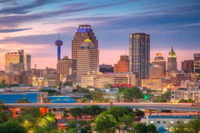 Local San Antonio, Texas, city skyline.