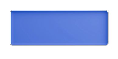 A blue rectangular button with rounded corners and a subtle border.