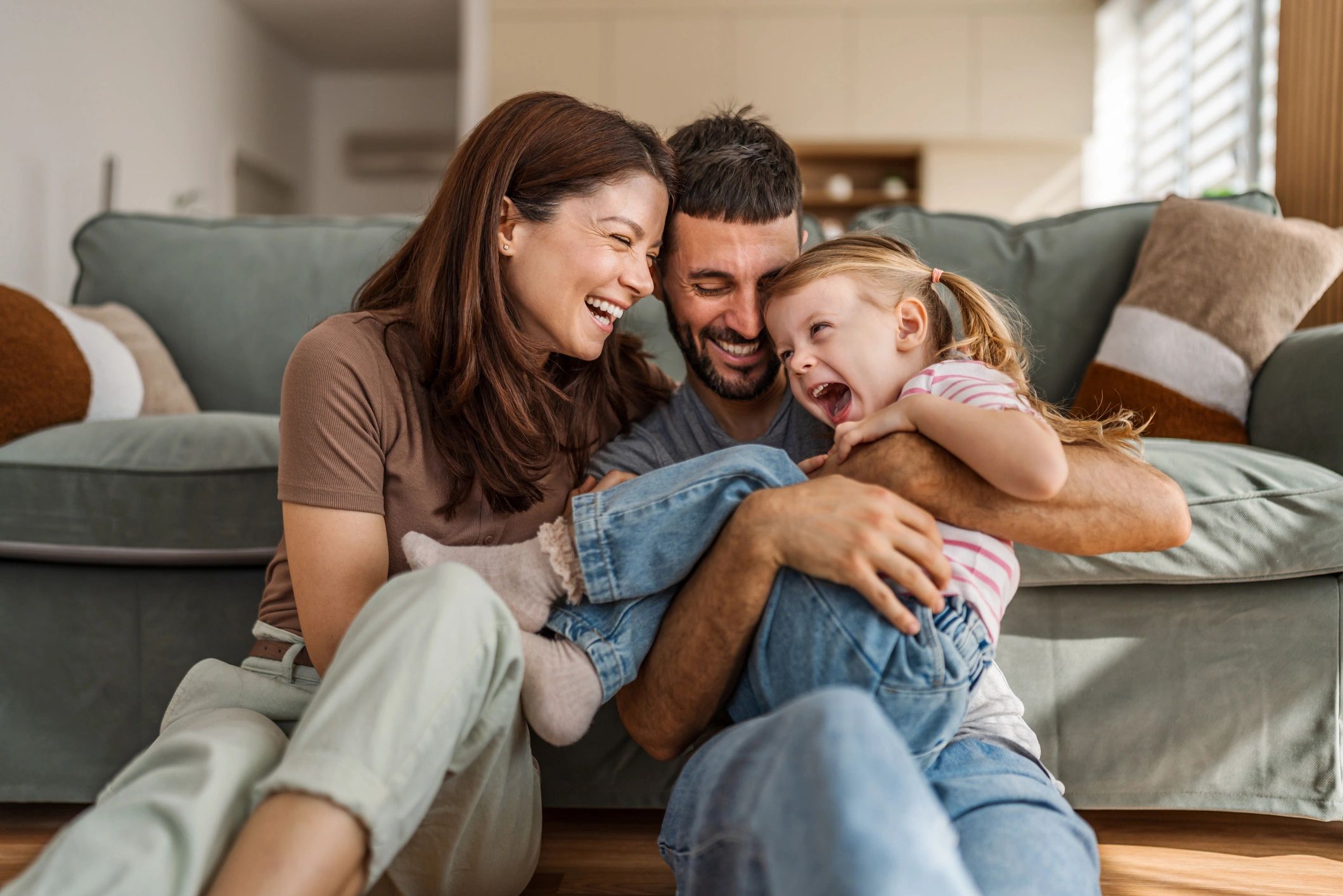 Happy families building strong bonds together.