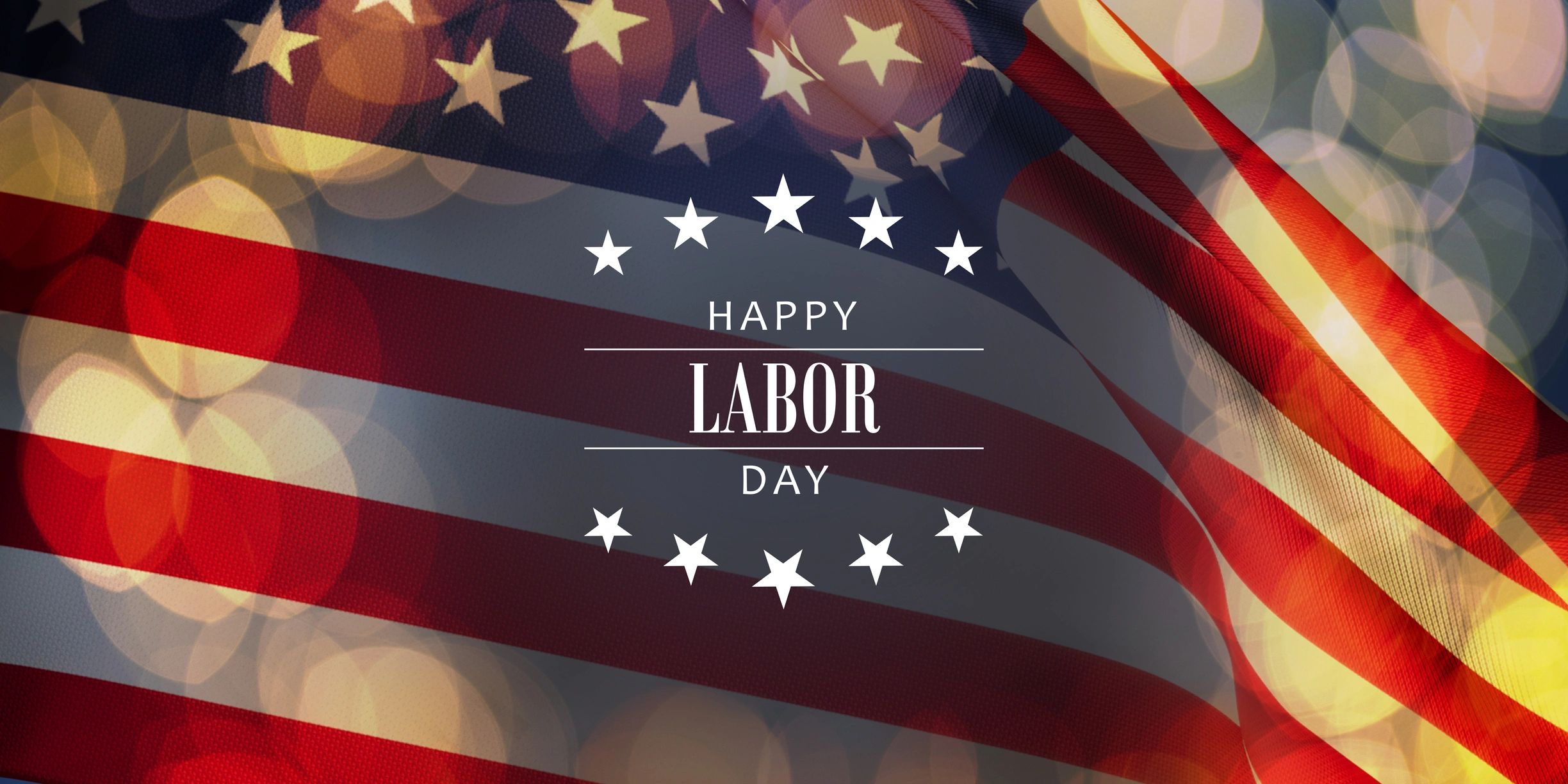 American flag for Labor Day weekend bounce house rental special in San Antonio, TX