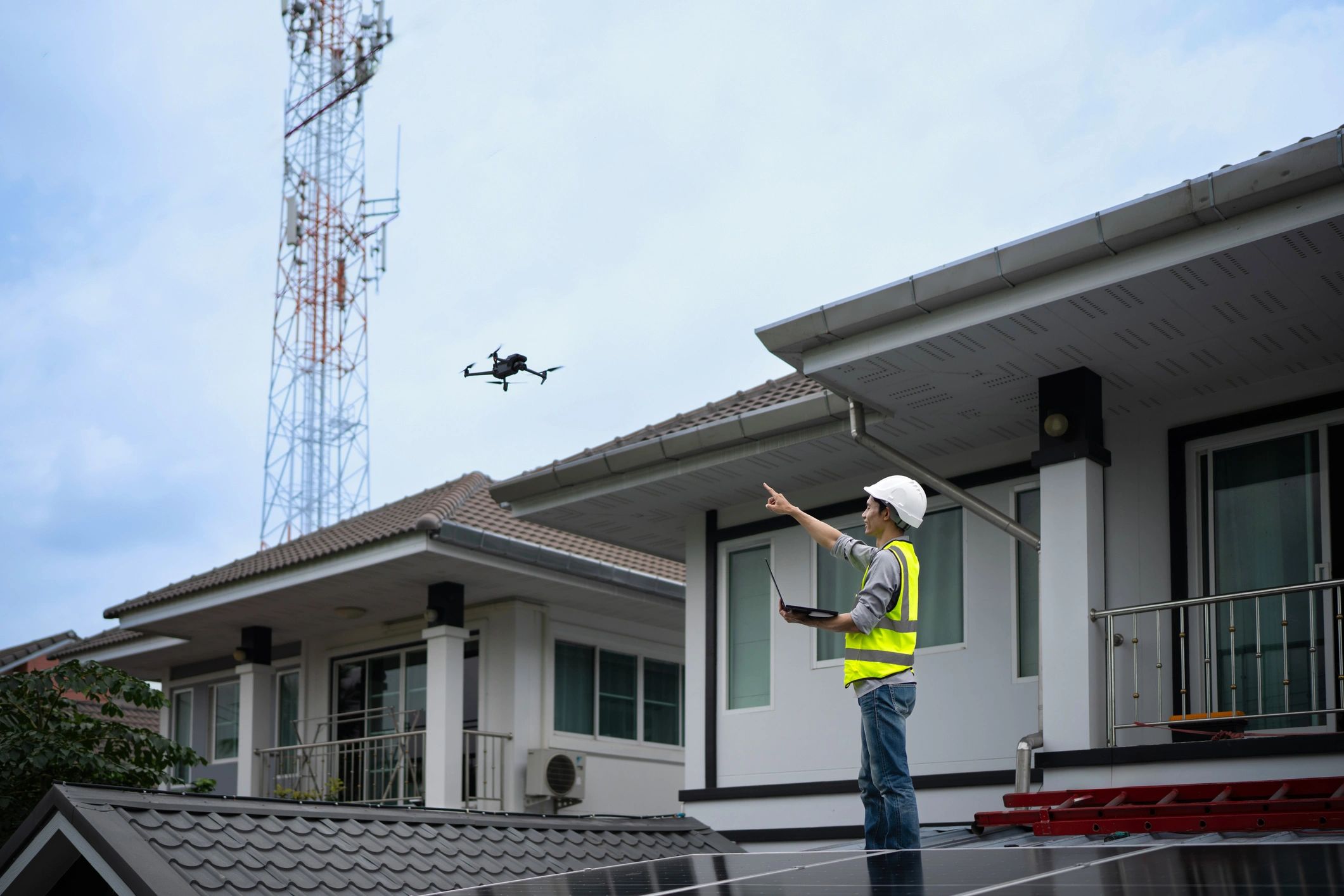 Drone structural progress mapping