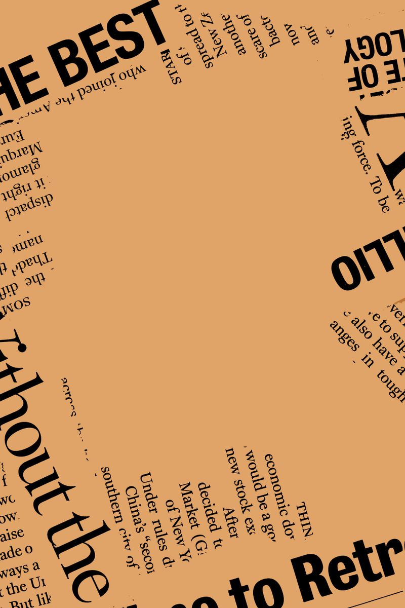 Close up of newspaper with headlines