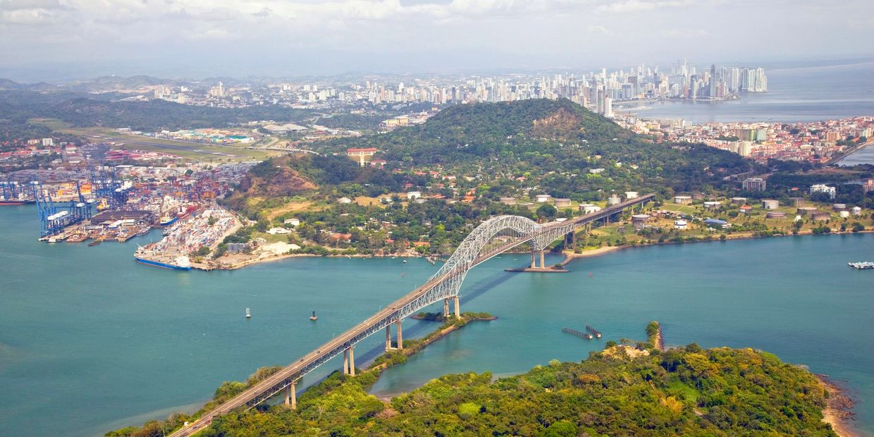 Bridge of Americas in Panama City Panama