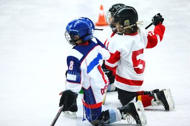 Children enjoying ice skating