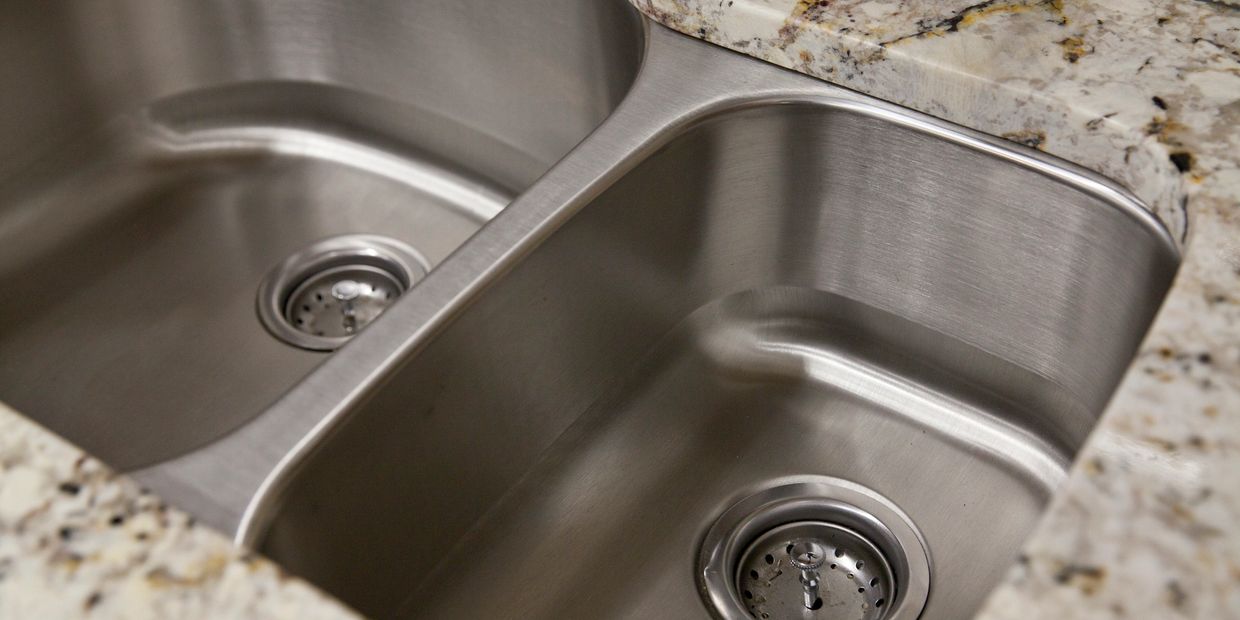 Professional stainless steel sink scratch removal in Tacoma.