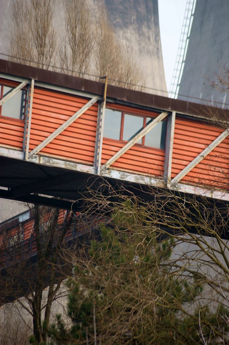 Power Generation Cooling Towers and conveyor belt.