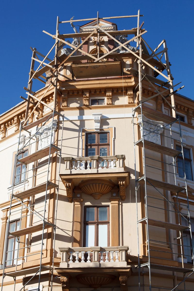 Old building under restoration