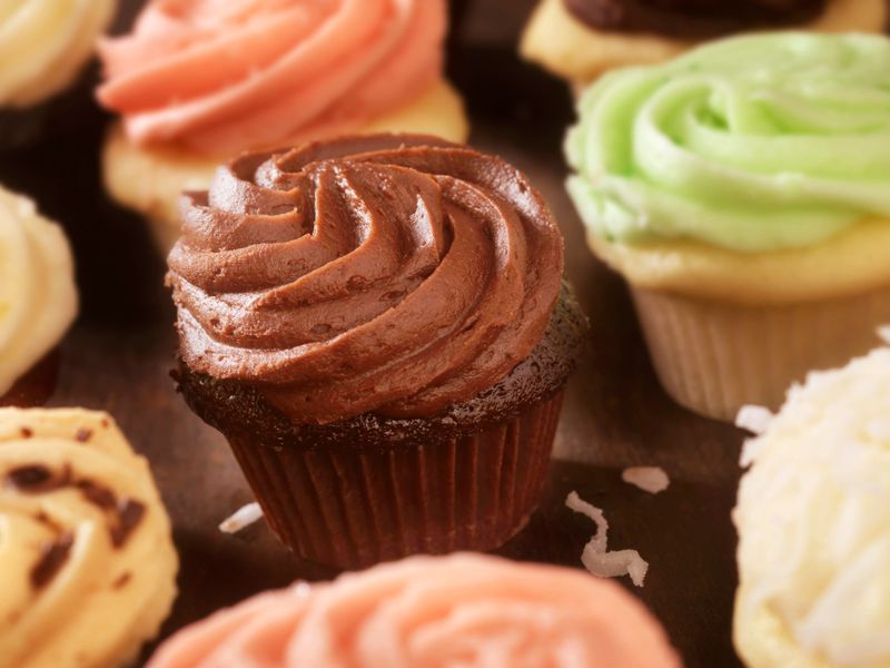 A Dozen Gourmet Buttercream Cupcake -Photographed on Hasselblad H3D2-39mb Camera