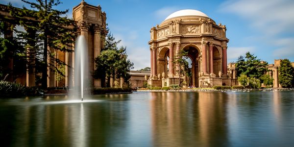 Palace of Fine Arts in the San Francisco Marina District 