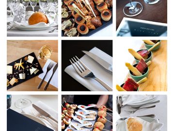 Close picture of food items
