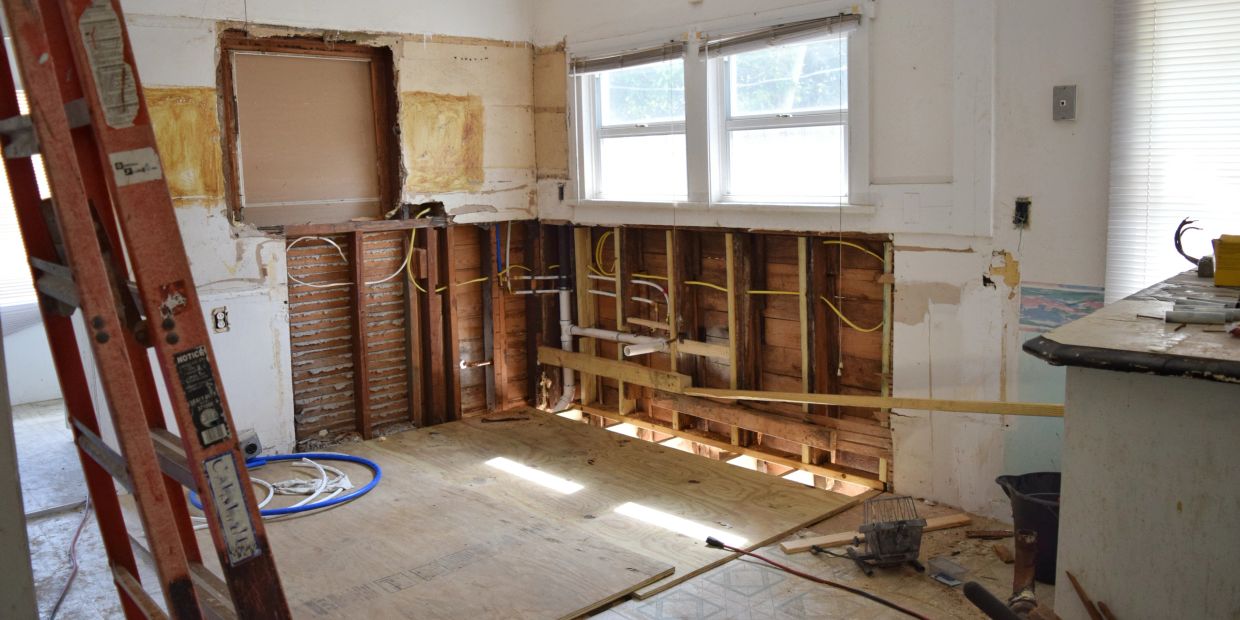 Residential Demolition and tear out of a kitchen