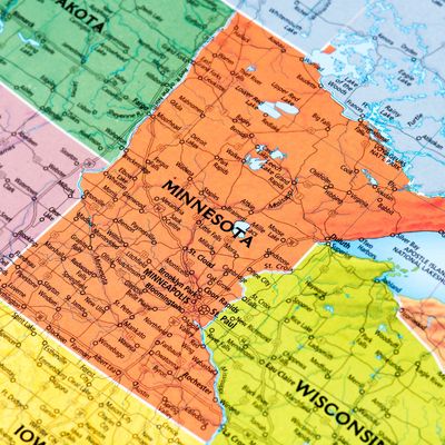 Minnesota map.