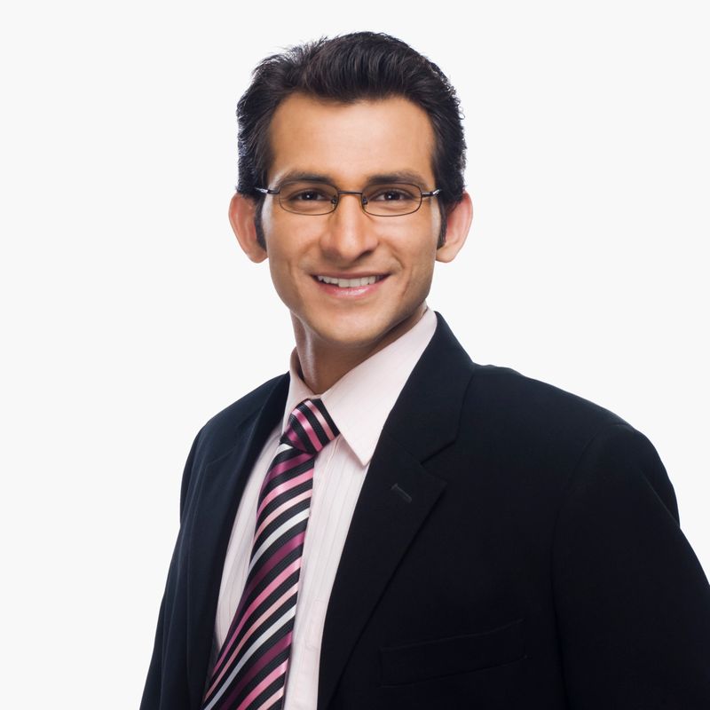 Portrait of a businessman smiling