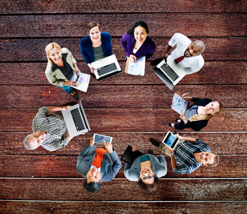 Global Communications Technology Laptop Digital Devices Concept