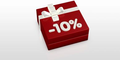 Ganhe 10% de descuento na primeira compra