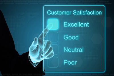 Customer Services for small business. 
A customer Satisfaction survey, showing 'Excellent' ticked. 