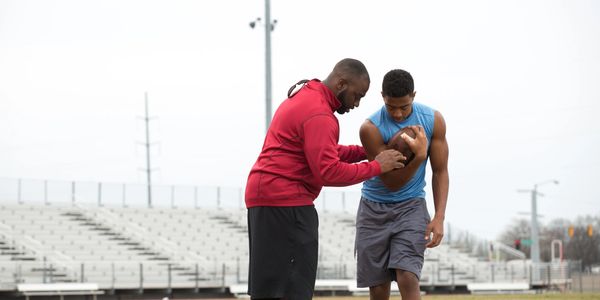 An image of a  college athletic recruitment interview organized by Primetime Prospects