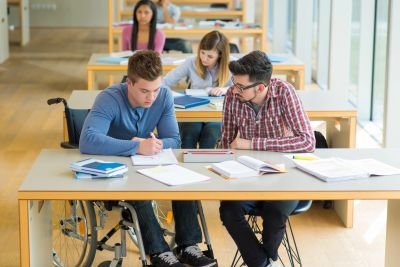 Flexible study spaces for learners.