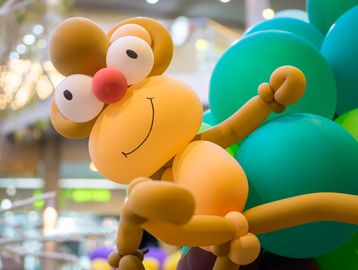 A monkey balloon animal.