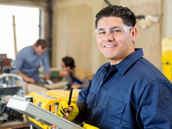 A worker on a pump-off control job in TX