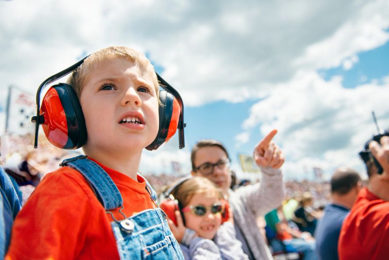 Family at a Car Race