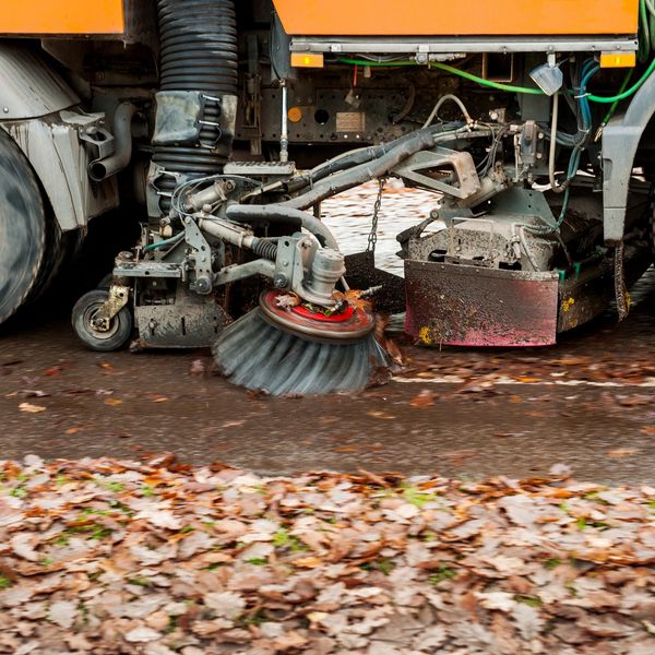 Clean commercial parking lot after professional sweeping in Springfield MO