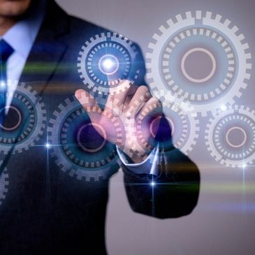 Digital cloud computing network connecting various devices globally.