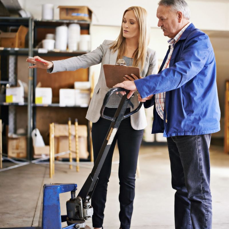 Shot of people working in a distribution warehouse