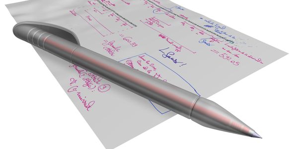 Financial figures on paper instead of software