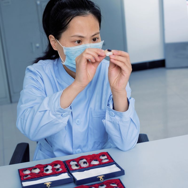  detect the quality of glass eye