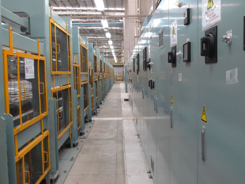 Yellow iron fence factory