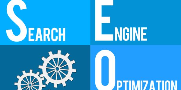 SEO acronym with gears representing optimization process.
