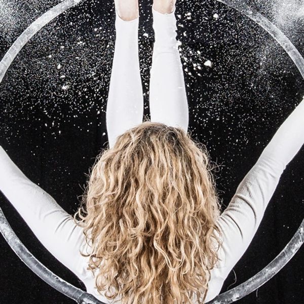 Older pole/aerial fitness in full iliopsoas engagement