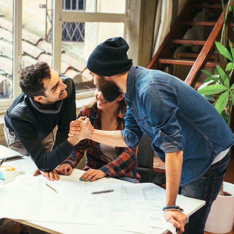 Young Creatives Team Working Together